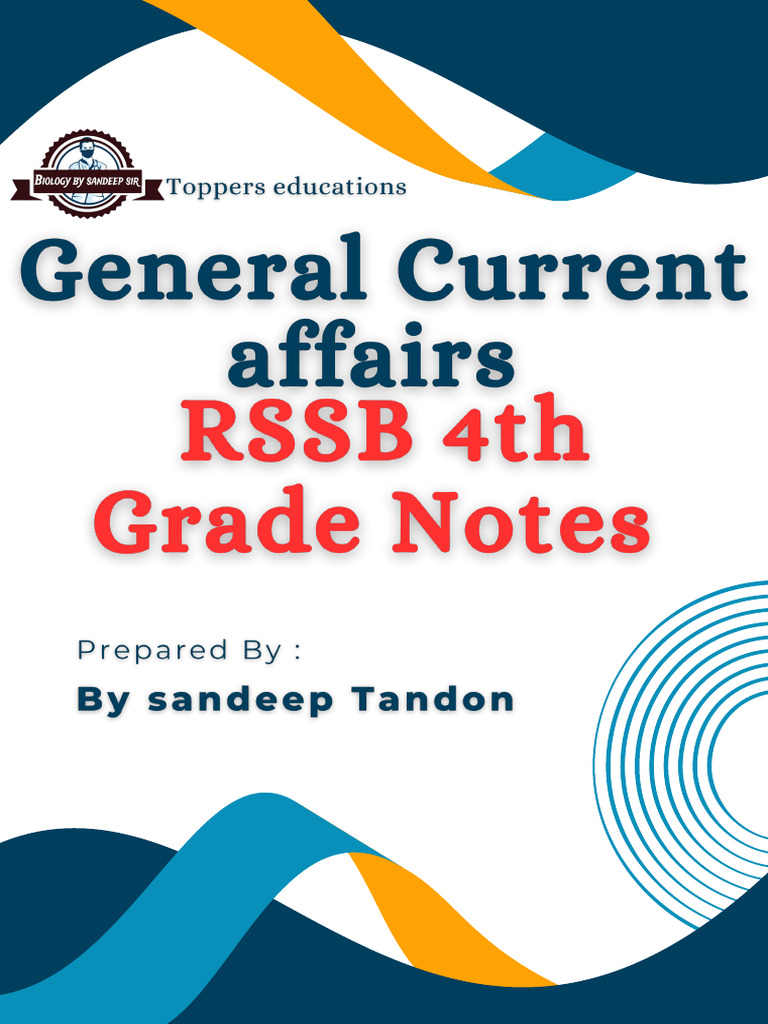 4th Grade Current Affairs Notes | PDF