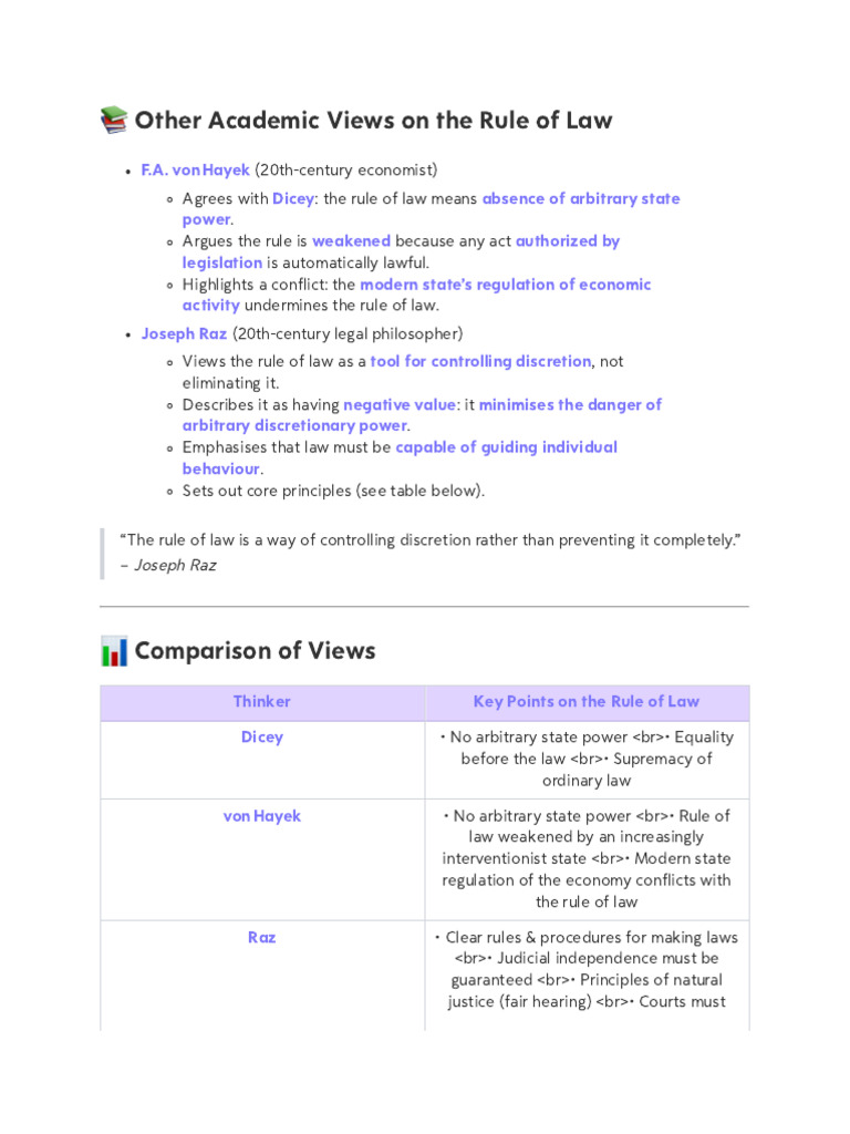 Academic Perspectives on Rule of Law | PDF | Rule Of Law | Burden Of ...