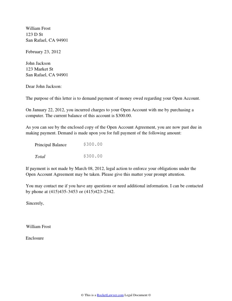 Demand For Money Owed | PDF