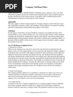 Download Company Cell Phone Policy by RocketLawyer SN91893944 doc pdf