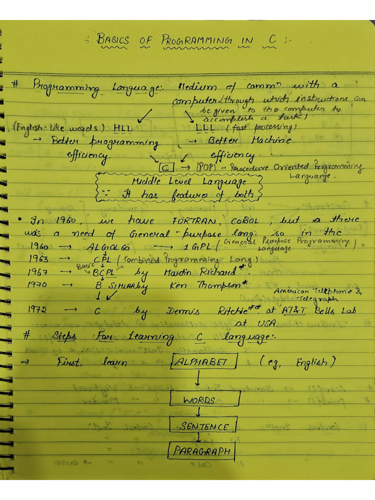 C Notes 1 | PDF