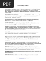 Download Landscaping Contract by RocketLawyer SN91893981 doc pdf