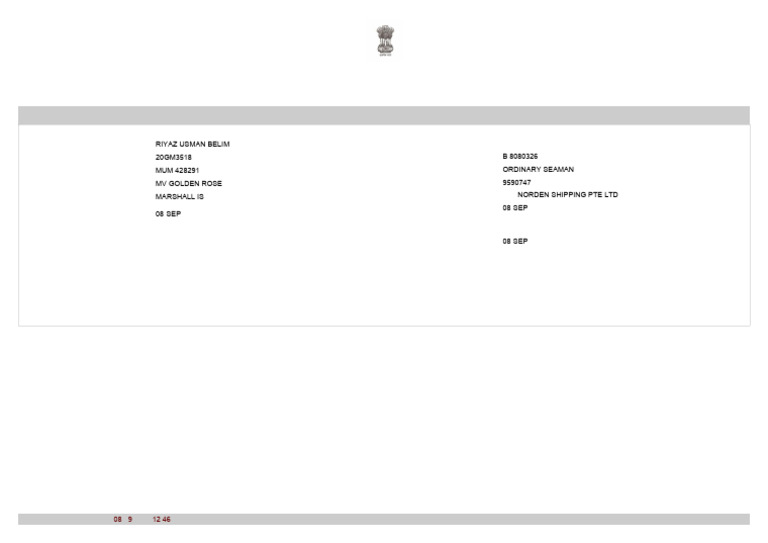 Riyaz Usman Form 1 | PDF