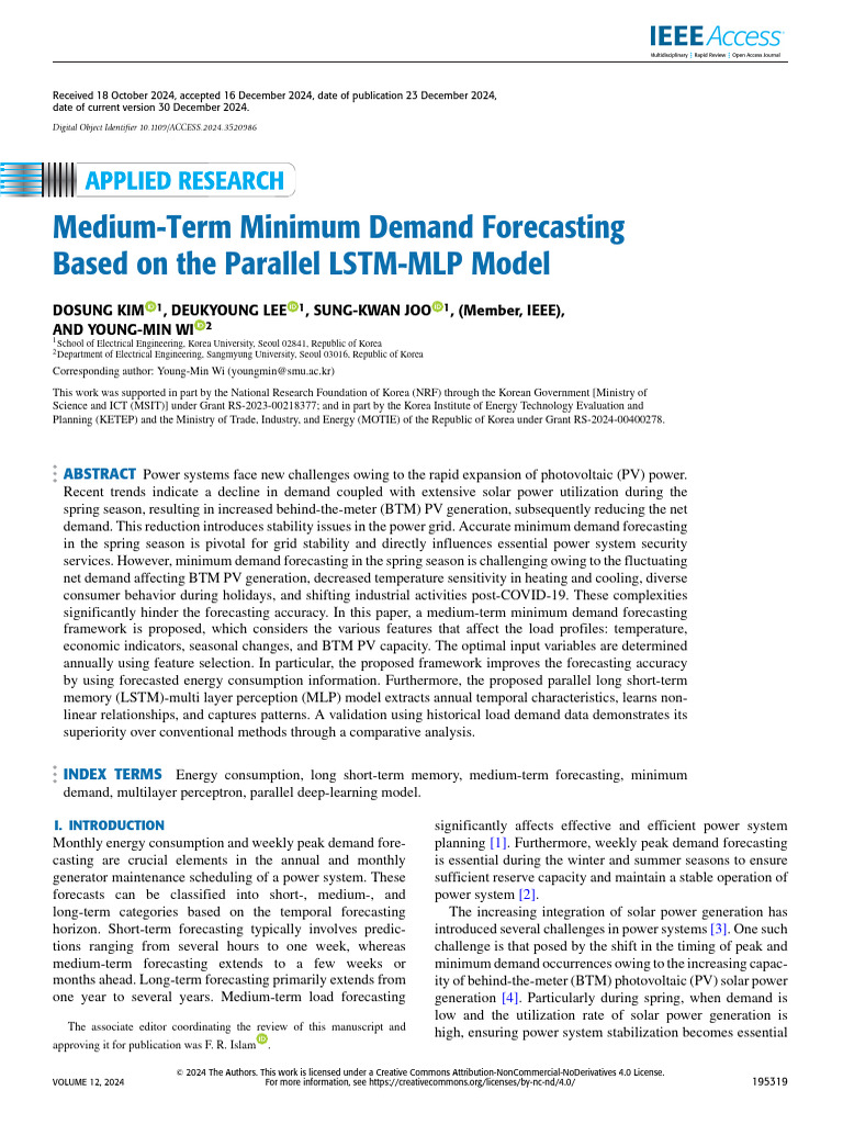 Medium-Term Demand Forecasting with LSTM-MLP | PDF | Forecasting ...