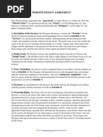 Download Website Design Agreement by RocketLawyer SN91894065 doc pdf