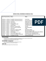 Seneca Mall Madness Schedule 2012