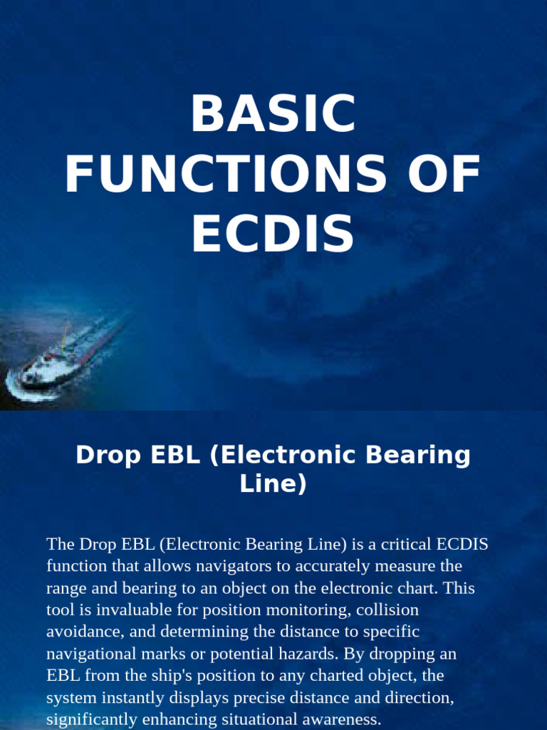EBL Functionality in ECDIS Navigation | PDF
