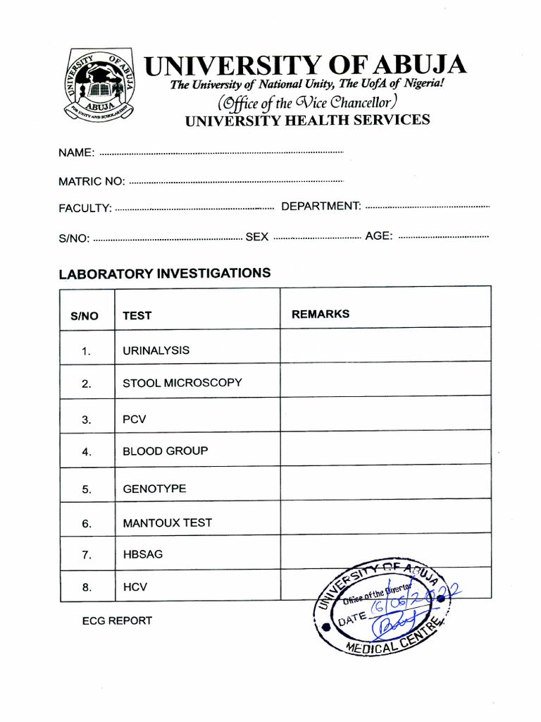 Health Centre Medical 2 | PDF