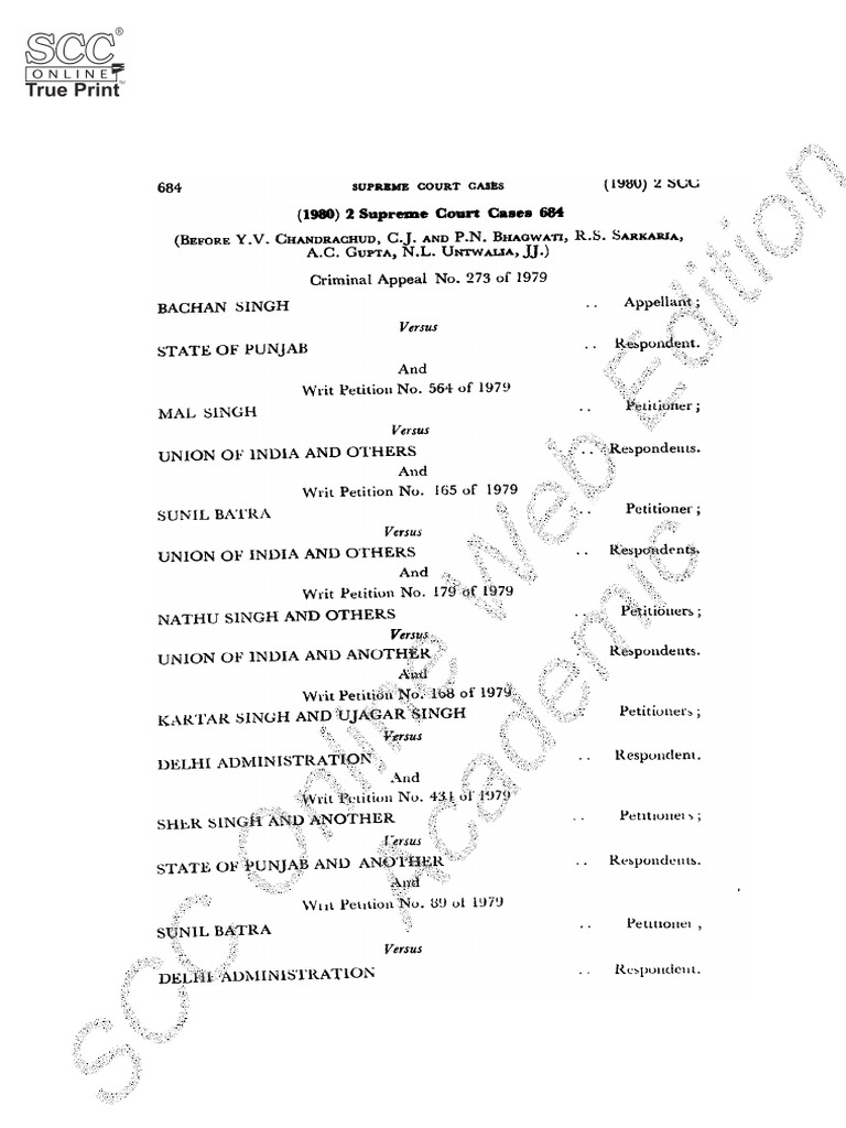 Modak Judgment Analysis: SCC 1, 2008 | PDF | Public Law | Social ...