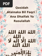 Lirik Rindu Madinah dan Rasulullah | PDF