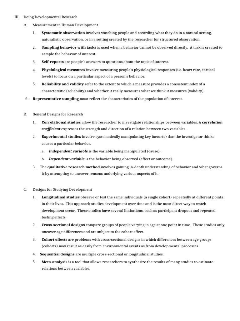 Developmental Research Methods and Insights | PDF | Prenatal ...