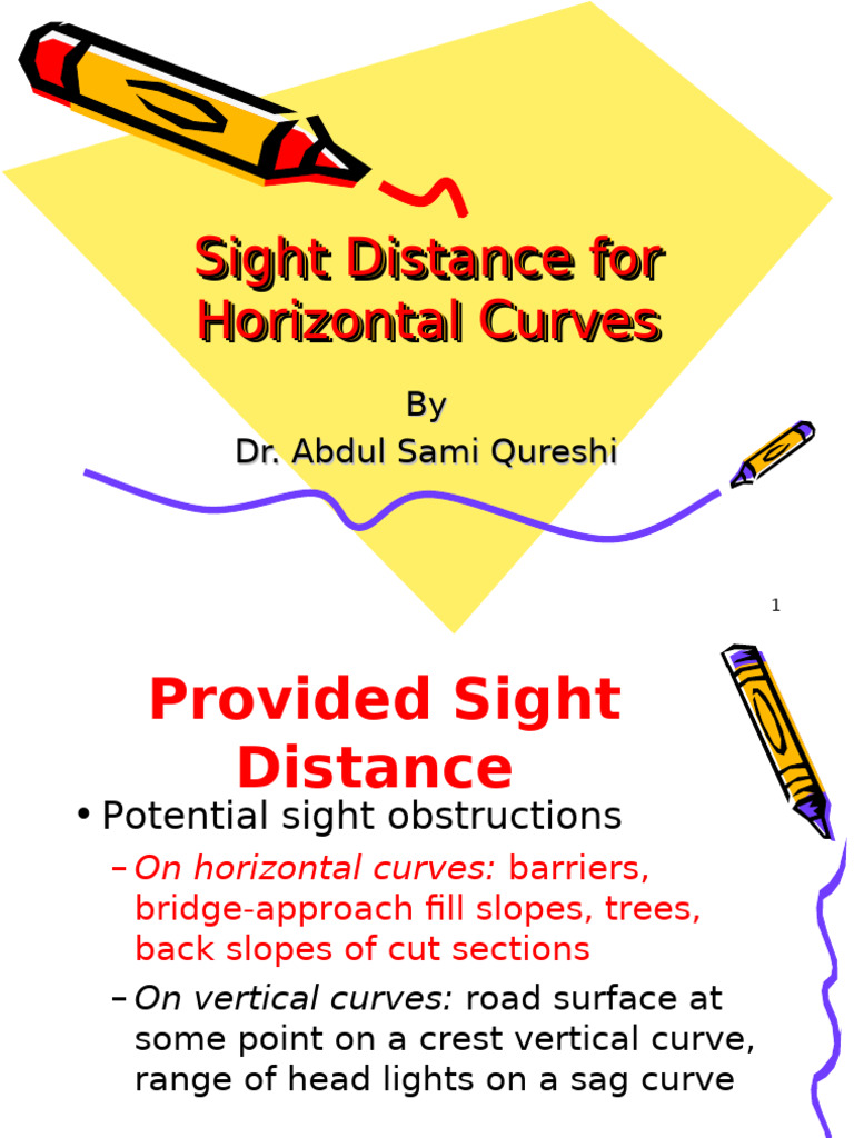 Sight Distance on Horizontal Curves | PDF
