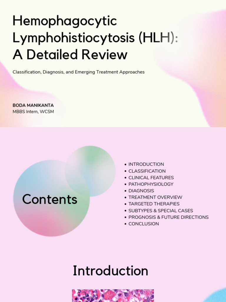Hemophagocytic Lymphohistiocytosis Overview | PDF | Hematopoietic Stem ...