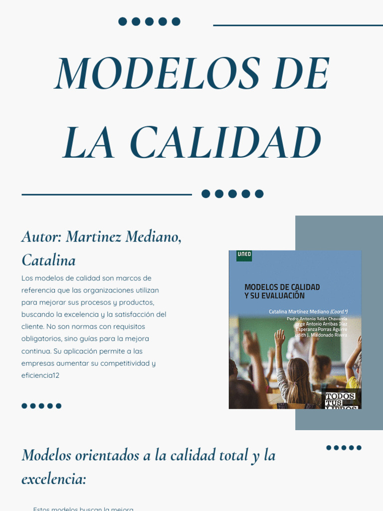 Modelos de Calidad y Mejora Continua | PDF | Calidad (comercial) | Six ...