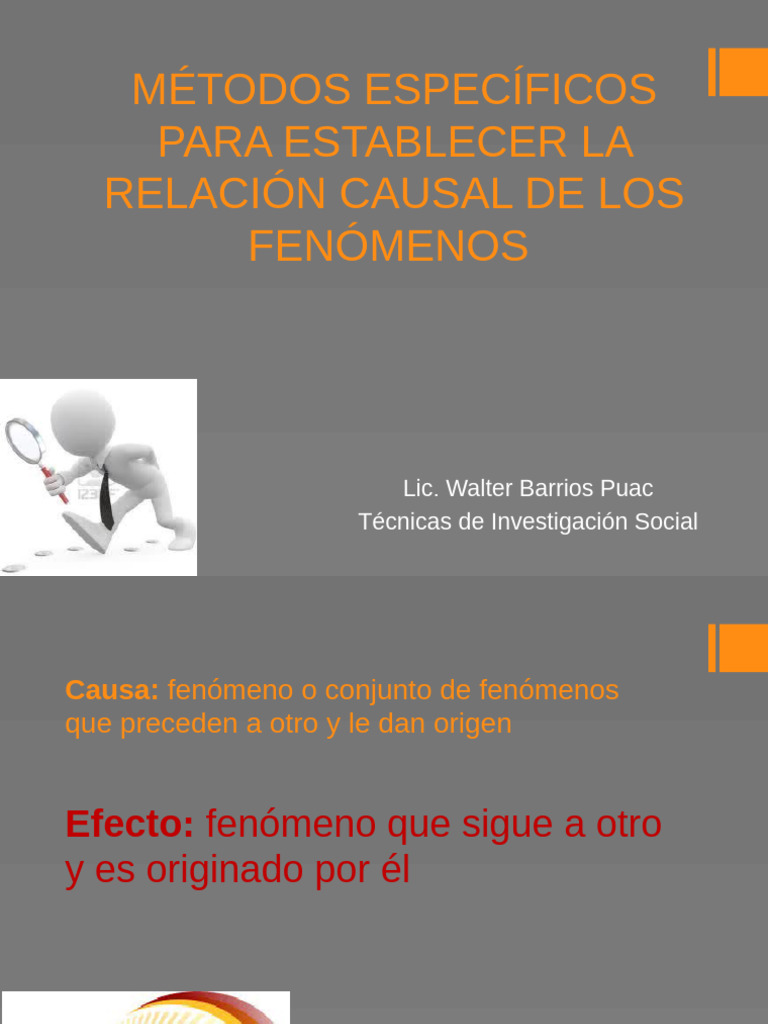 Métodos para Establecer Causalidad | PDF | Causalidad | Science