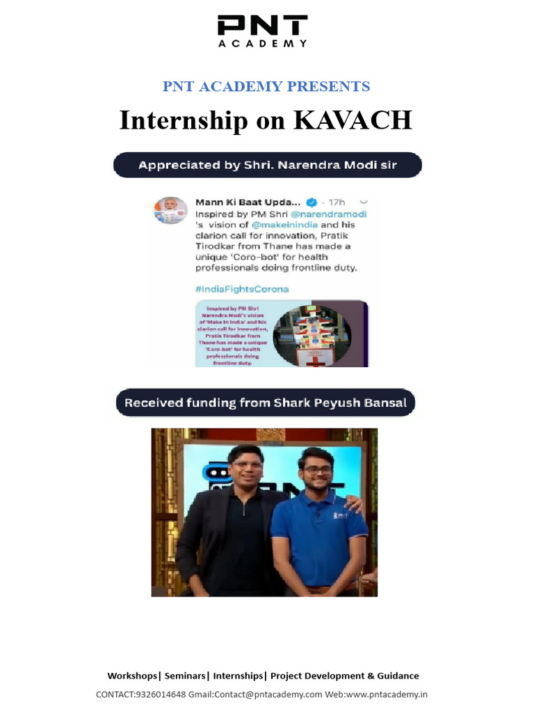 Kavach Internship Program Overview | PDF