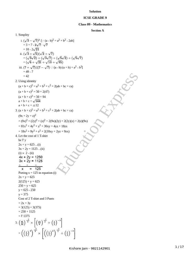 Solution 2192265 | PDF | Area | Classical Geometry