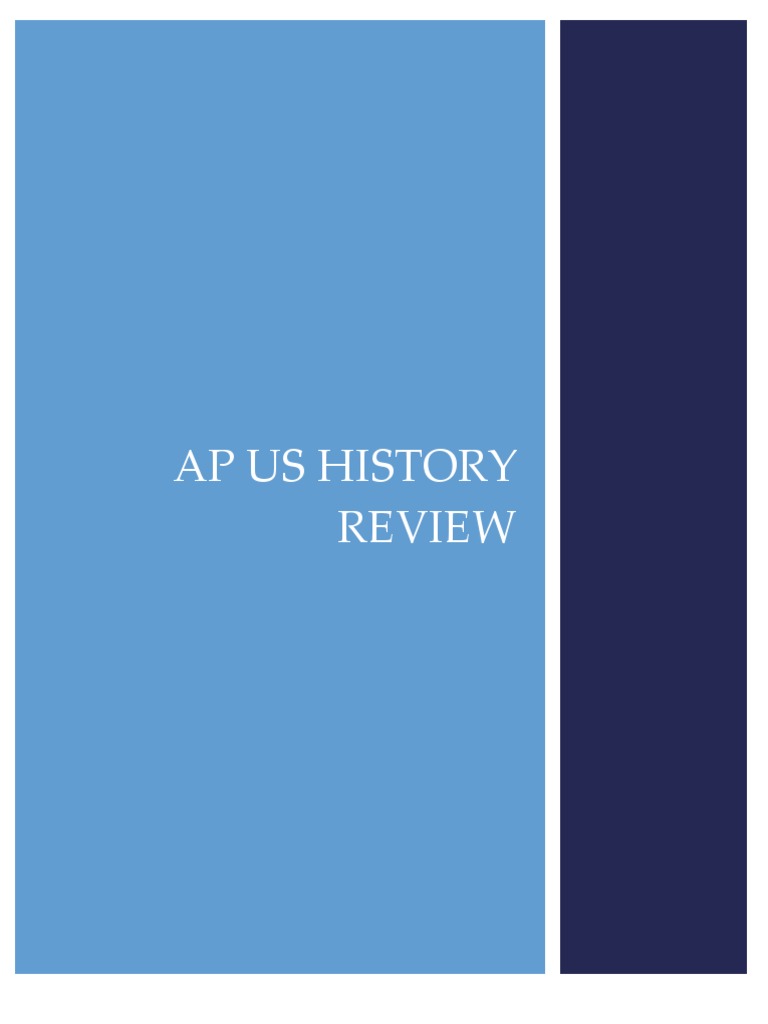 AP US History Student Guide | PDF | Federalist Party | Alexander Hamilton