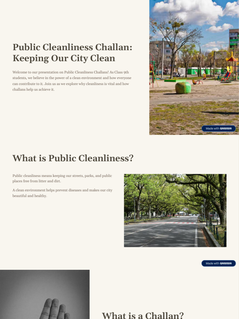 Public Cleanliness Challan Keeping Our City Clean | PDF | Sanitation ...