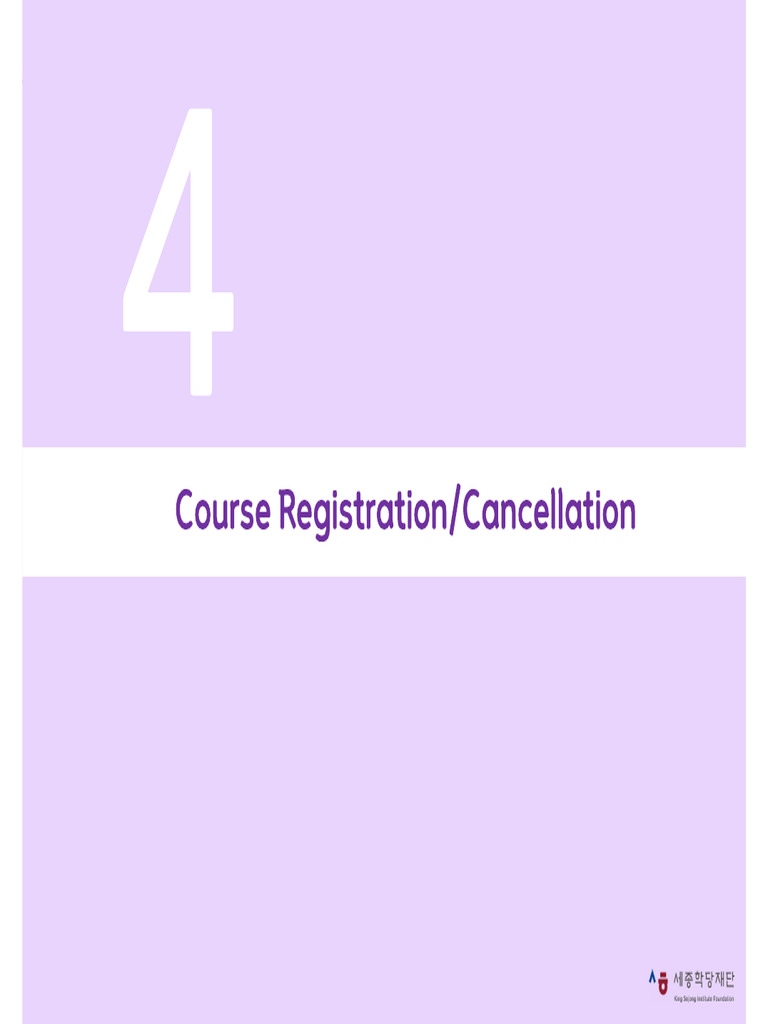Online KSI Course Registration Cancellation | PDF