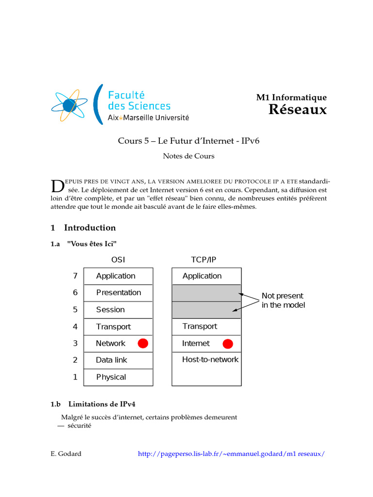 Futur d'Internet : Transition vers IPv6 | PDF | I Pv6 | Adresse IP