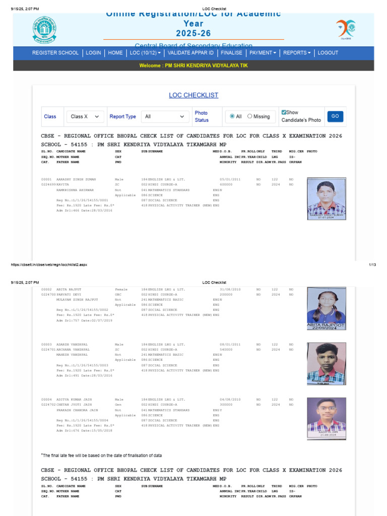 Class X Final List Befor Uploading | PDF | Secondary Education ...