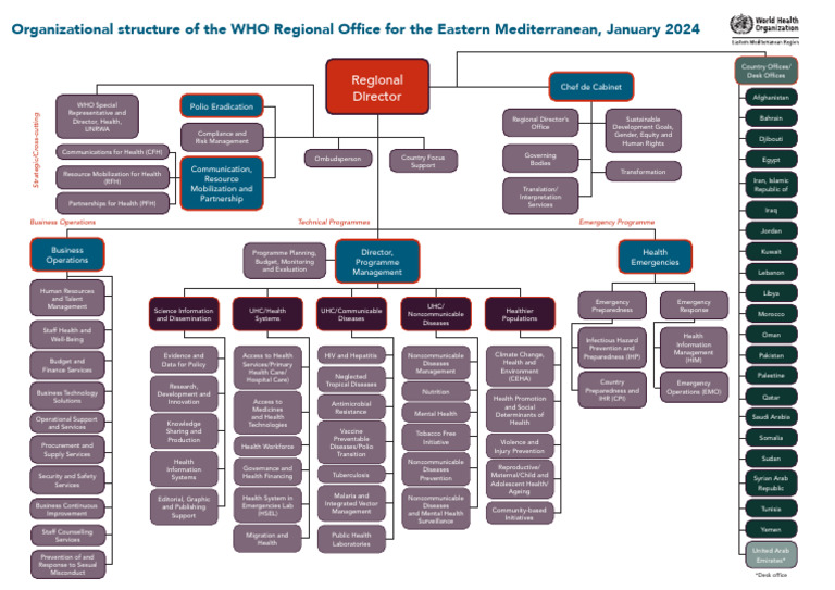 WHO Eastern Mediterranean Office Structure | PDF | World Health ...