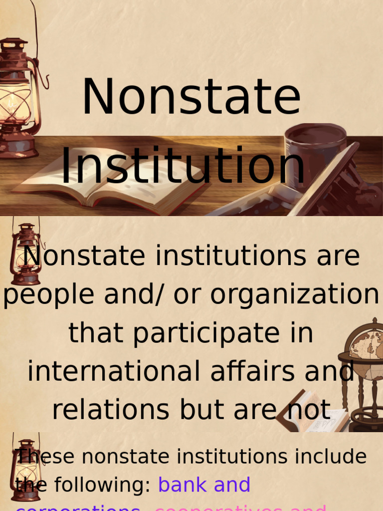 Nonstate Institution 2nd Q. 1 | PDF | Cooperative | Banks