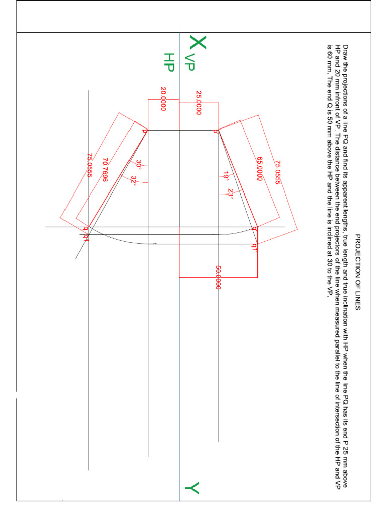 Projection of Lines | PDF