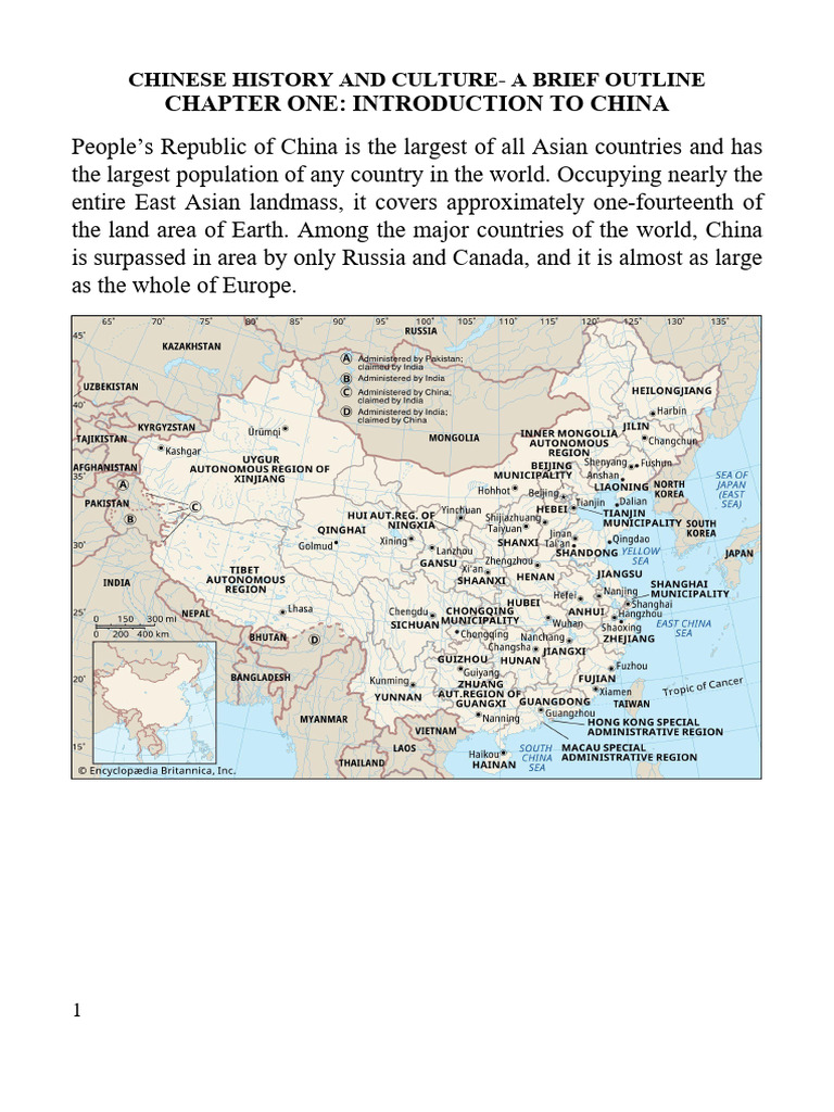 Overview of Chinese History and Culture | PDF | History Of China ...