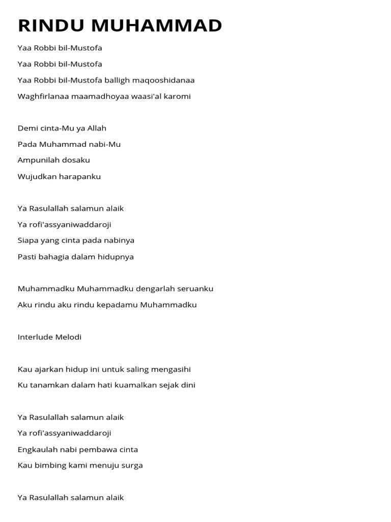 Rindu Muhammad - 20250907 - 153051 - 0000 | PDF