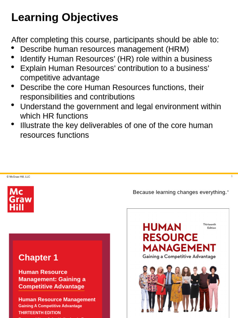 HR Management for Competitive Advantage | PDF | Human Resource ...