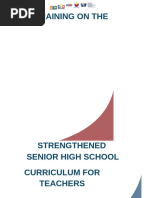 Strengthened SHS Curriculum Overview | PDF | Curriculum | Learning