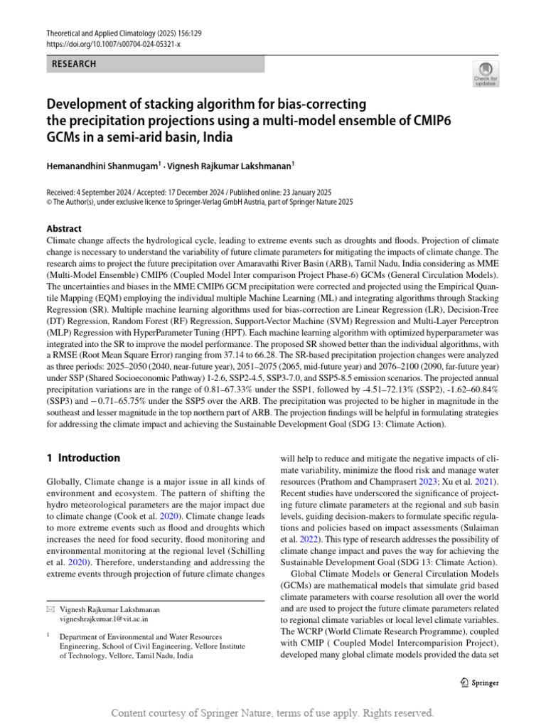 Development of Stacking Algorithm For Bias-Correct | PDF | Support ...