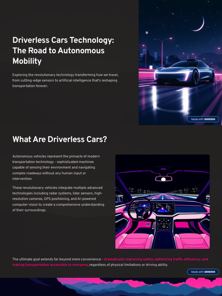 Driverless Cars: The Future of Mobility | PDF | Transport
