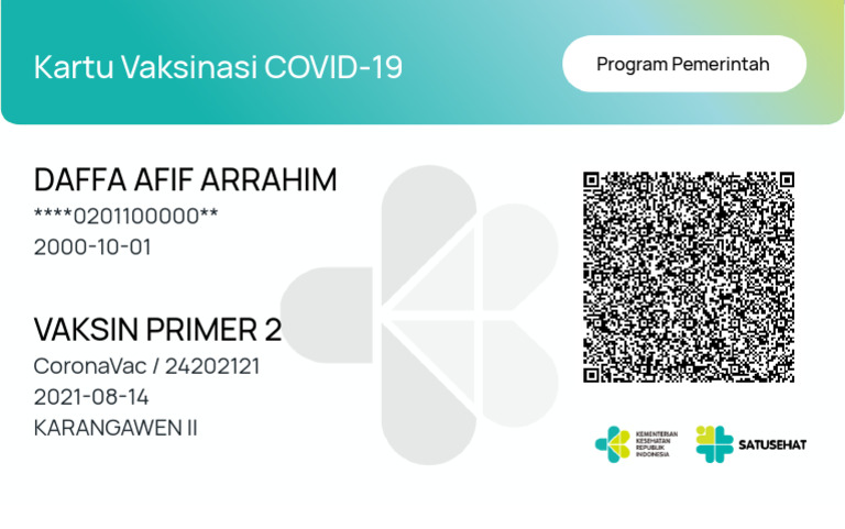 Vaccine Certificate Dose 2 Daffa Afif Arrahim 554 | PDF