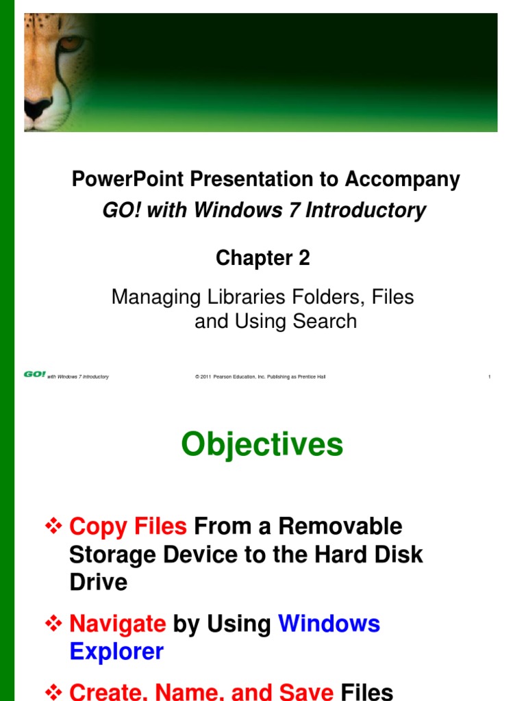 Powerpoint Presentation To Accompany: Go! With Windows 7 Introductory ...
