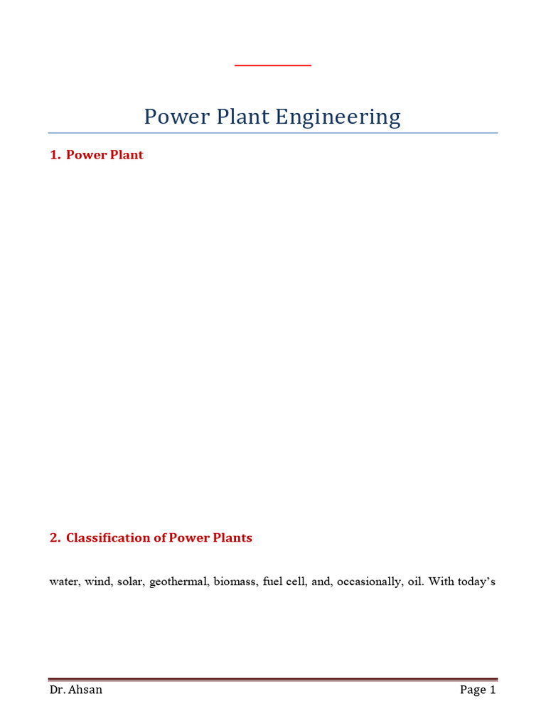 Power Plant Engineering Overview | PDF | Power Station | Energy Development