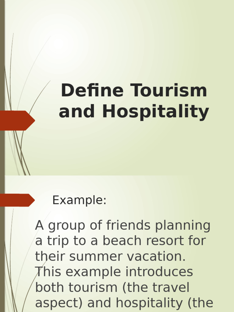Understanding Tourism and Hospitality | PDF | Tourism | Hospitality ...