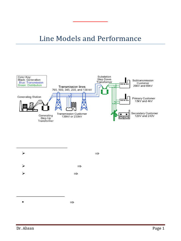 Line Modeling and Performance | PDF | Electric Power Transmission ...