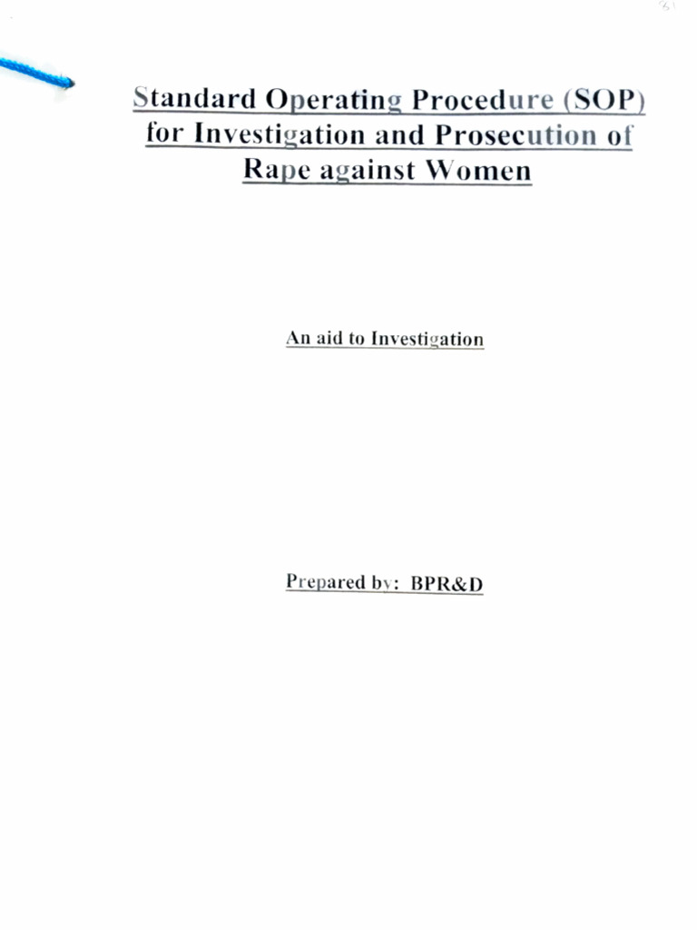 SoP Standard Operating Procedure | PDF