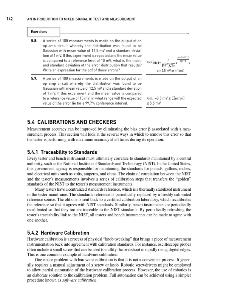 Mixed-Signal IC Test Calibration Methods | PDF | Analog To Digital ...