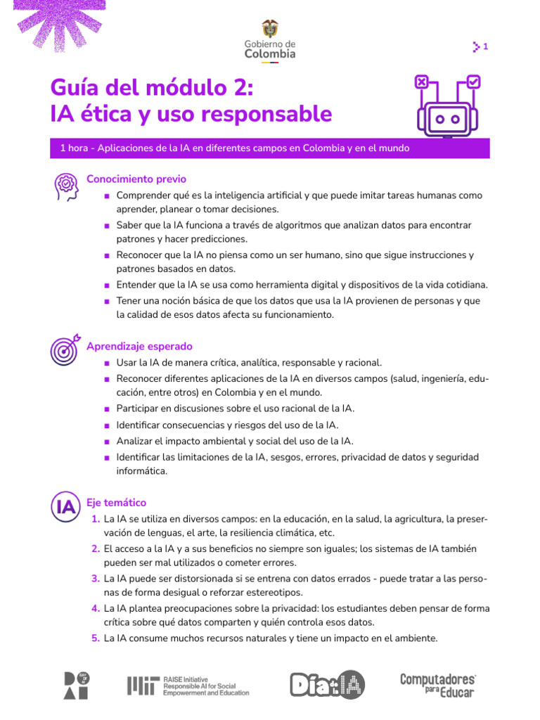 Uso Ético de la Inteligencia Artificial | PDF | Inteligencia artificial ...