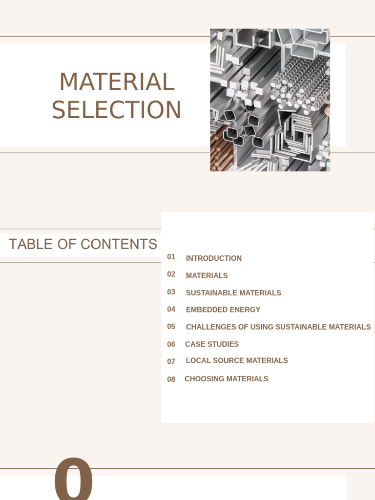 Material Selection | PDF | Recycling | Sustainability