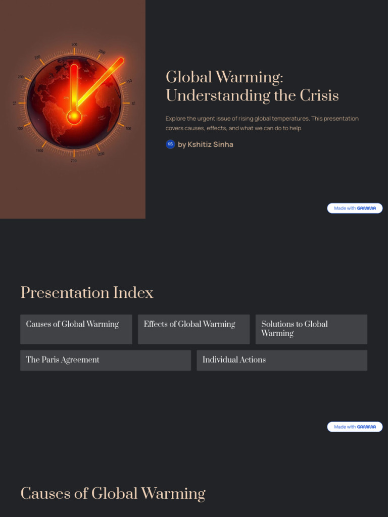 Global Warming Understanding The Crisis | PDF | Climate Change ...