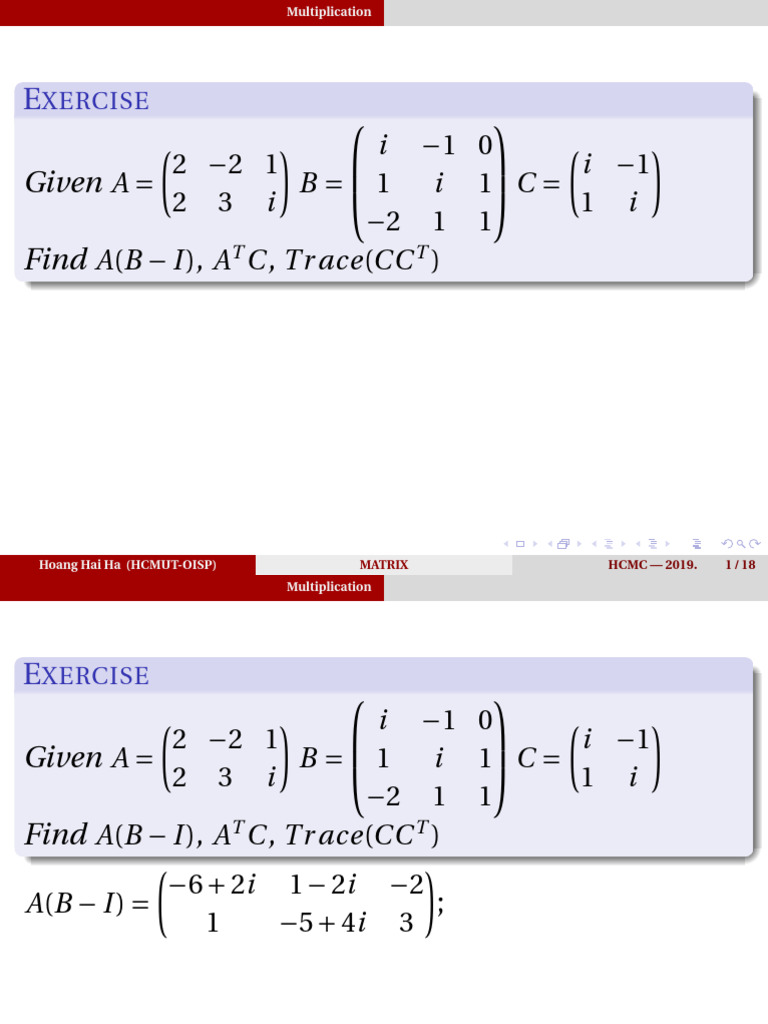 Matrix Multiplication Exercises | PDF | Input–Output Model | Matrix ...