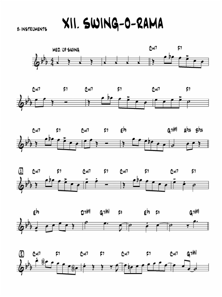 XII - Swing-O-Rama (BB) | PDF