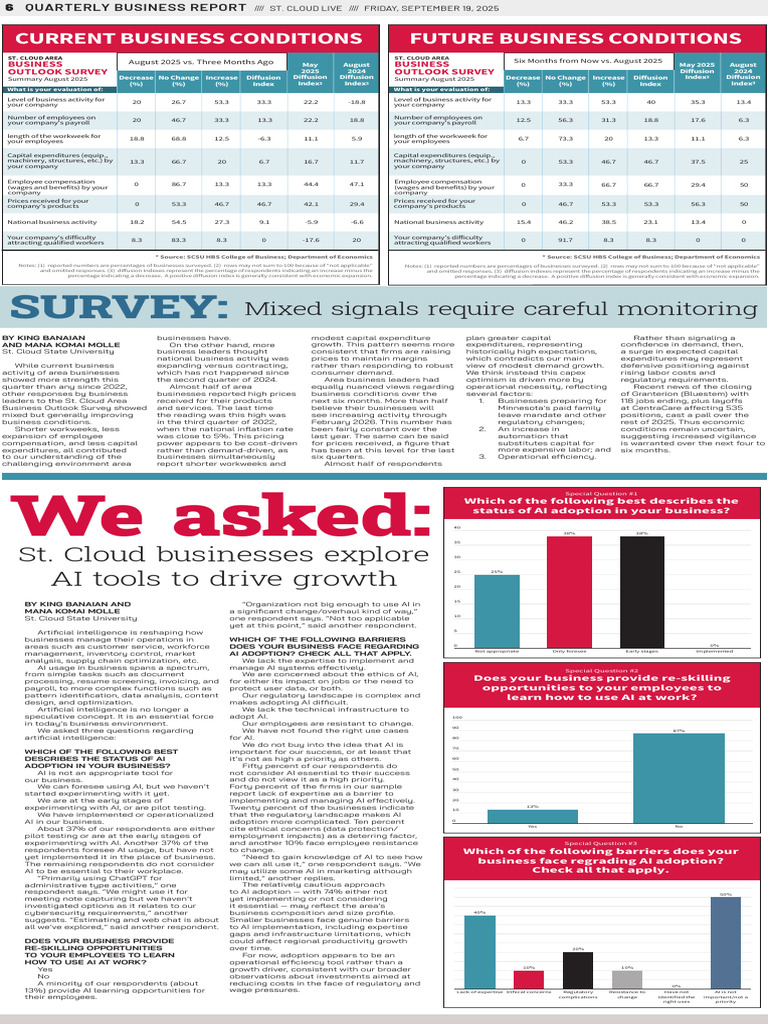 St. Cloud Area Quarterly Business Report (REVISED) | PDF | Artificial ...