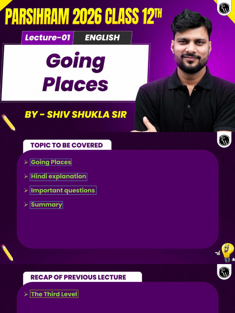 Going Places 01 Class Notes | PDF