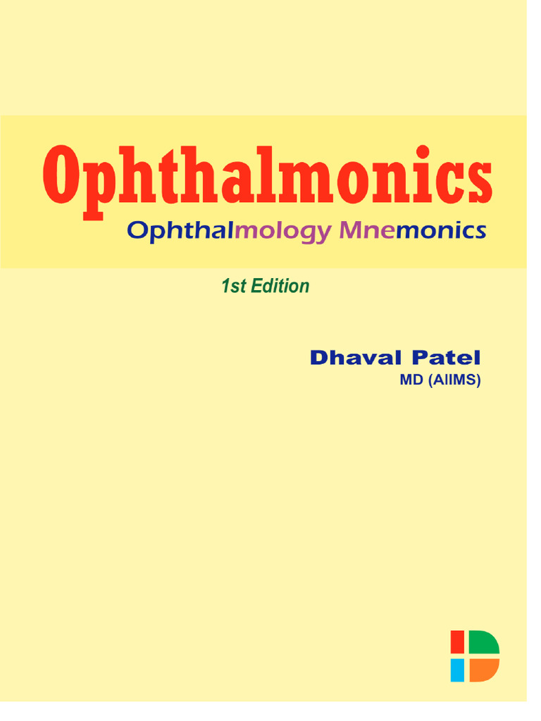 Ophthalmonics Ophthalmology Mnemonics 1st Ed PDF - DR Notes | PDF